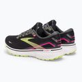 Brooks Ghost 15 women's running shoes black/ebony/sharp green 3