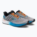 Brooks Hyperion men's running shoes grey/atomic blue/scarlet 4
