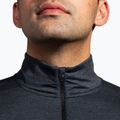 Men's Brooks Dash 1/2 Zip 2.0 htr black running sweatshirt 3