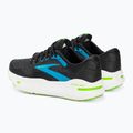 Brooks Ghost Max men's running shoes black/atomic blue/jasmine 4