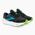 Brooks Ghost Max men's running shoes black/atomic blue/jasmine 5