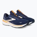 Brooks Adrenaline GTS 23 men's running shoes peacoat/ultramarine/orange 5