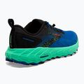 Brooks Cascadia 17 victoria blue/black/spring bud men's running shoes 10