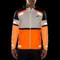 Men's Brooks Run Visible 2.0 ecru/fluoro flash/black running jacket 4