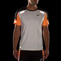 Men's Brooks Run Visible 2.0 ecru/fluoro flash/black running shirt 4