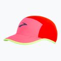 Brooks Lightweight Packable cherry tomato/neo pink baseball cap