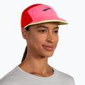 Brooks Lightweight Packable cherry tomato/neo pink baseball cap 2