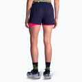 Women's Brooks High Point 3" 2IN1 2.0 running shorts navy/neo pink 2