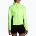 Women's Brooks High Point Waterproof running jacket lime/navy