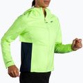 Women's Brooks High Point Waterproof running jacket lime/navy 3