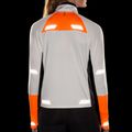 Women's Brooks Run Visible 1/2 Zip 2.0 ecru/fluoro flash/black running sweatshirt 5