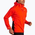 Men's Brooks High Point Waterproof running jacket cherry tomato/phantom grey 3