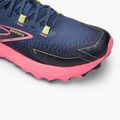 Brooks Cascadia 18 women's running shoes grey blue/pink/sunny lime 7