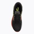 Brooks Ghost 16 men's running shoes black/mandarin red/green 5