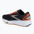 Brooks Ghost 16 women's running shoes black/orange/white 2