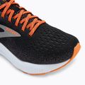 Brooks Ghost 16 women's running shoes black/orange/white 7