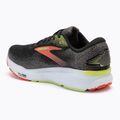 Men's running shoes Brooks Ghost 16 wide fit black/mandarin red/green 3