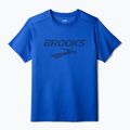 Men's running T-shirt Brooks Distance 3.0 neo blue/brooks logo 5