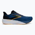 Men's running shoes Brooks Launch 11 black/navy peony/orange 2