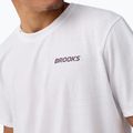 Men's running top Brooks Graphic white/burgundy blaze/cosmic 3