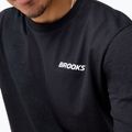 Men's running top Brooks Graphic black/white/slate grey 3