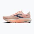 Women's running shoes Brooks Ghost 18 star white/cyber peach/grey 3
