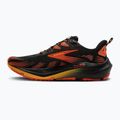 Men's running shoes Brooks Ghost Trail black/red/orange 3