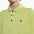 Men's Napapijri Ealis yellow sunny polo shirt 4