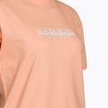 Women's Napapijri S-Box pink salmon T-shirt 7