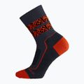 Icebreaker Hike+ Light Crew Natural Summit men's trekking socks graphite/blaze/black 2