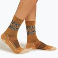 Icebreaker women's trekking socks Hike+ Light Crew Natural Summit ray/sunstone/black 2