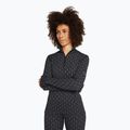 Women's thermal base layer icebreaker Merino 260 Vertex LS HZ On-Piste black/ snow/j