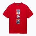 Men's Napapijri S-Portalet red goji t-shirt 4