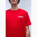 Men's Napapijri S-Linth red goji t-shirt 3