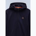 Men's Napapijri B-Badge Half Zip Hooded sweatshirt blu marine 8