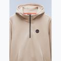 Men's Napapijri B-Badge Half Zip Hooded sweatshirt beige rocky 7