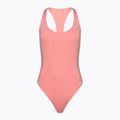 Women's Hurley O&O Solid Racerback Moderate One Piece swimsuit pacific pink