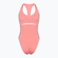 Women's Hurley O&O Solid Racerback Moderate One Piece swimsuit pacific pink 2
