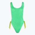 Hurley Solid Scrunch Moderate One Piece seafoam women's swimsuit