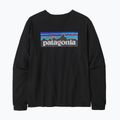 Women's longsleeve Patagonia P-6 Logo Responsibili-Tee black 4