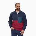 Men's Patagonia Microdini 1/2 Zip P/O fleece sweatshirt wax red