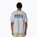 Men's Patagonia Boardshort Logo Pocket T-shirt Responsibili white 3