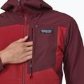 Women's softshell jacket Patagonia R1 CrossStrata Hoody touring red 6