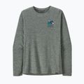 Men's Patagonia Cap Cool Daily Graphic Shirt-Waters trekking longsleeve chasing peaks/sleet green x-dye 7