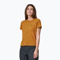 Women's T-shirt Patagonia P-6 Logo Responsibili-Tee dried mango