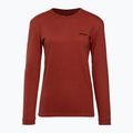 Women's trekking T-shirt Patagonia P-6 Logo Responsibili-Tee LS burl red