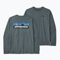 Men's Patagonia P-6 Logo Responsibili trekking longsleeve nouveau green 3
