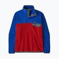 Men's Patagonia LW Synch Snap-T P/O touring red fleece sweatshirt 6