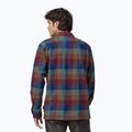 Men's Patagonia Organic Cotton MW Fjord Flannel shirt guides/superior blue 2