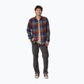 Men's Patagonia Organic Cotton MW Fjord Flannel shirt guides/superior blue 3